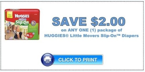 New $2/1 Huggies Slip-On Diapers Coupon + More (Makes for a Nice Deal at Walgreens Starting 1/13!)