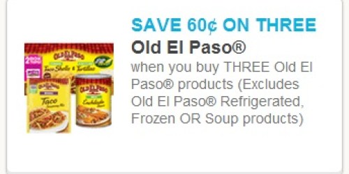 New $0.60/3 Old El Paso Products Coupon = Various Products as Low as $0.51 at Target