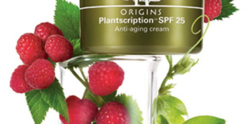 FREE Sample of Origins Plantscription SPF 25 Anti-Aging Face Cream (Facebook)