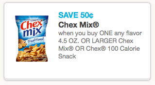 $0.50/1 &amp; $0.60/1 Chex Mix Coupons = $0.39 Chex Mix at Walgreens ...