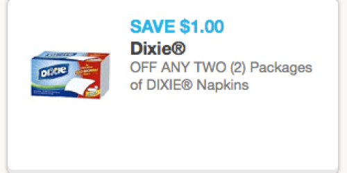 New $1/2 Dixie Napkins Coupon = Only $1.25 At Walgreens Through January 5th
