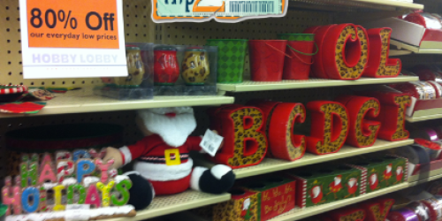 Hobby Lobby: 80% Off Christmas Items = Great Deals on Ornaments, Candles, Bags, + More