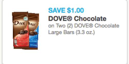Rare $1/2 Dove Chocolate Large Bars Coupon