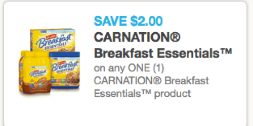High Value $2/1 Carnation Breakfast Essentials Coupon + Earn $1.50 Via the Ibotta App