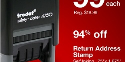 Staples.com: *HOT* Self-Inking Stamp Only $0.99 (Regularly $18.99) + FREE Shipping