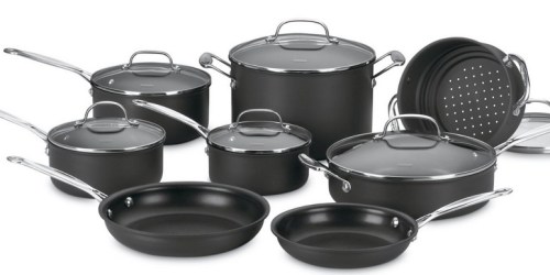 Amazon: Cuisinart Nonstick Hard-Anodized 14-Piece Cookware Set Only $143.11 Shipped