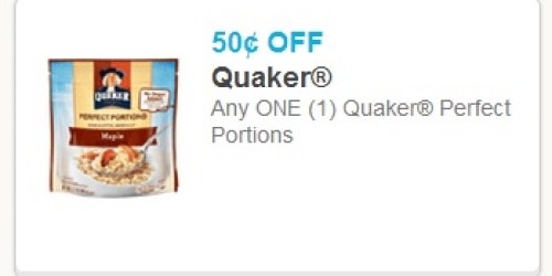 $0.50/1 Quaker Perfect Portions Coupon