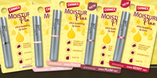 New $0.75/1 Carmex Moisture Plus Coupon (Facebook) = Great Deal at Walgreens + More