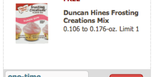 Safeway & Affiliates: FREE Duncan Hines Frosting Creations Mix (Just for U Members)