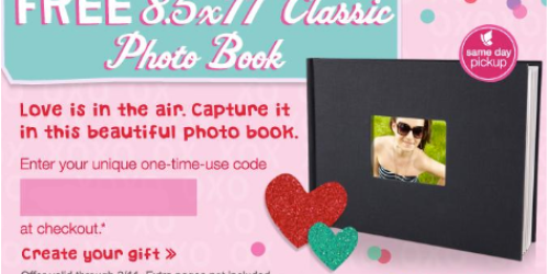 Walgreens: *HOT* FREE 8.5×11″ Classic Photo Book…Just Pay Shipping (1st 10,000 – Facebook)