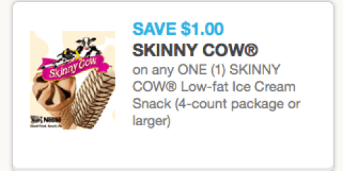 High Value $1/1 Skinny Cow Low Fat Ice Cream Snack Coupon = Only $2.98 at Walmart