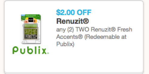 High Value $2/2 Renuzit Fresh Accents Coupon = Only $0.76 Each at Walmart