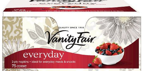 Drugstore.com: 2 Vanity Fair Everyday Napkins 75ct Only $0.63 Each Shipped (Today Only!)