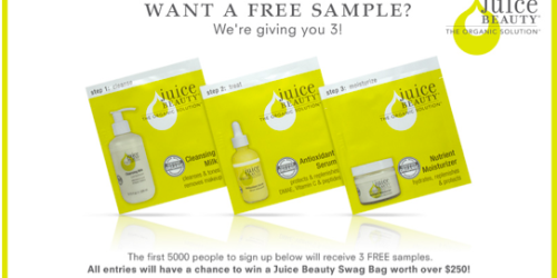 3 FREE Juice Beauty Samples- 1st 5,000 (Facebook)