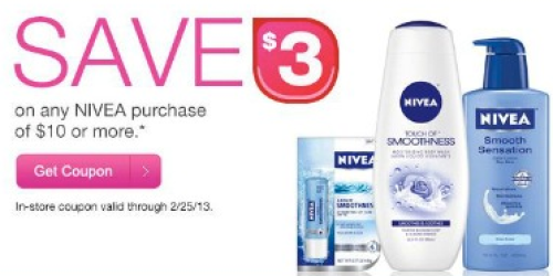 CVS Beauty Club Members: Possible $3 Off $10 Nivea Purchase = Men’s Body Wash $0.88 Each
