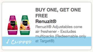 *HOT* Buy 1 Get 1 Free Renuzit Adjustables Cone Air Freshener Target ...