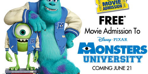 Buy Monsters, Inc. Blu-ray Movie = Free Admission to Monsters University (In Theaters 6/21)