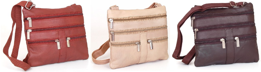 Amazon: Genuine Leather CrossBody 5 Pocket Organizer/Mini Handbag Only $7.97 Shipped