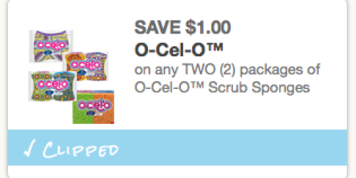 New $1/2 O-Cel-O Scrub Sponges Coupon = Only $0.47 Each at Walgreens or $0.48 at Walmart