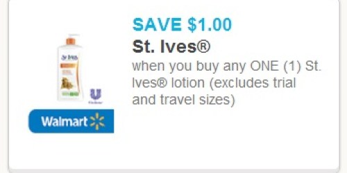 Rare $1/1 St. Ives Lotion Coupon