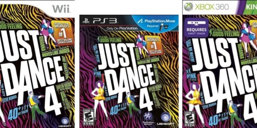 Amazon: Just Dance 4 for Wii, XBox, and Play Station 3 Only $19.99 (Lowest Price!)