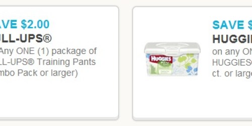 New $2/1 Pull-Ups and $0.50/1 Huggies Wipes Coupons (+ Rite Aid Scenario)