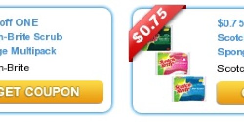 New $0.50/1 and $0.75/2 Scotch-Brite Multipack Sponge Coupons + Nice Walgreens Deal