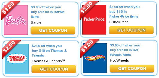 *HOT* New Fisher-Price Coupons (Barbie, Hot Wheels, Thomas &amp; Friends ...