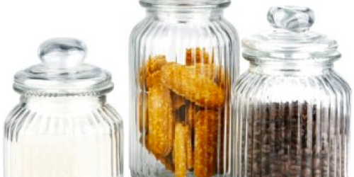 Amazon: 3-Piece Set of Luzy’s Retro Glass Cookie Jars w/ Air-tight Lids Only $7.95 (Reg. $49.95)