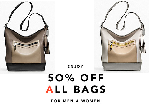 coach purses 50 off