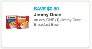 New Jimmy Dean Coupons: Save on Breakfast Bowls, Sausage Crumbles and ...