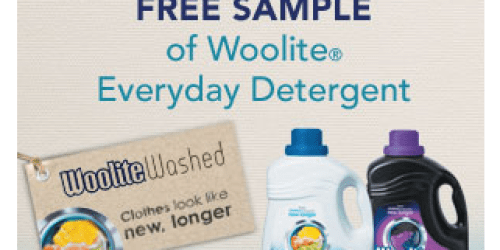 FREE Woolite Everyday Detergent Sample