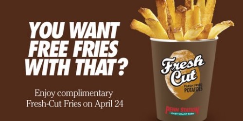 Penn Station: FREE Order of Fresh-Cut Fries on April 24th (No Purchase Necessary!)