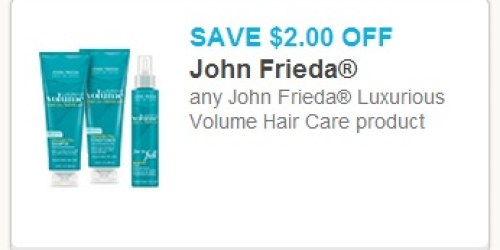 $2/1 John Frieda Luxurious Volume Hair Care Coupon = Great Rite Aid Deal (Starting 4/7)