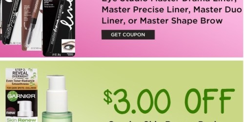Rite Aid: New Maybelline and Garnier Coupons