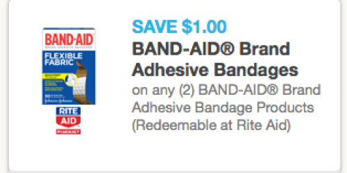 New $1/2 Band-Aid Adhesive Bandages Coupon = Great Deal on Band-Aids at Rite Aid