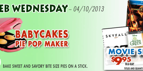 RC Willey: Great Deals on The Hunger Games, Skyfall, & Other Movies (+ Babycakes Pie Pop Maker Only $5!)