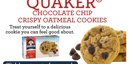 Commissary Shoppers Only: FREE Quaker Chocolate Chip Crispy Oatmeal Cookies Sample