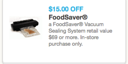 Coupons.com: High Value FoodSaver Coupons (Save on Sealing System and Heat-Seal Bags)
