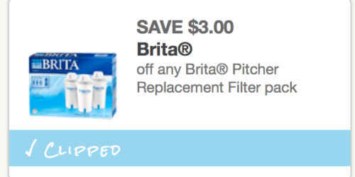 New $3/1 Brita Pitcher Replacement Filter Pack Coupon = Great Deal at Walgreens (Thru 4/20)