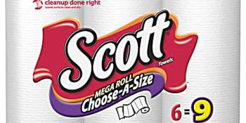 Staples.com: Scott Mega Roll Choose-A-Size Paper Towels 6pk Only $3.99 Shipped