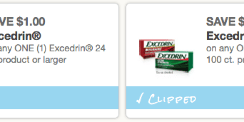 2 New Excedrin Coupons = Only $1.89 at Target (+ Walmart, CVS, & Upcoming Walgreens Deals)