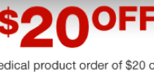 Staples Rewards Members: $20 Off a $20 Purchase of Medical Products (Check Your Email)