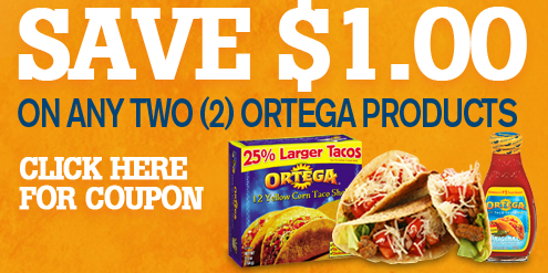 New $1/2 ANY Ortega Products Coupon = Inexpensive Seasoning Packets + More
