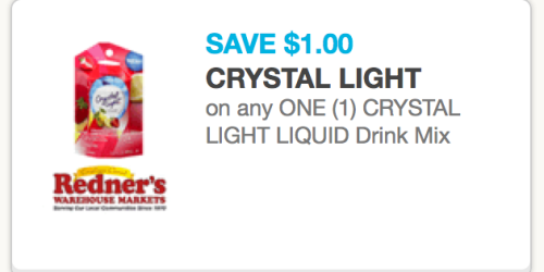 New & High Value $1/1 Crystal Light Liquid Drink Mix Coupon + Walmart Scenario
