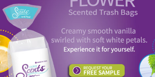 FREE Sample Of Vanilla Flower Scented Trash Bags (Still Available!)