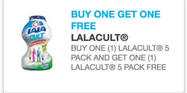 Buy 1 Get 1 Free Lalacult Dairy Beverage 5-Pack Coupon = Only $0.19 Per Drink at Walmart