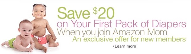 Amazon Mom: *HOT* $20 Off First Pack Of Diapers Purchase + FREE 2-Day ...