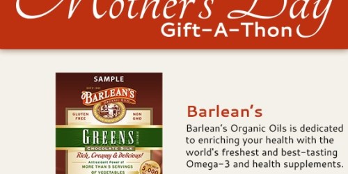 Barlean’s Gift-A-Thon: FREE Chocolate Silk Greens Powder Sample (Facebook – 1st 1,400!)