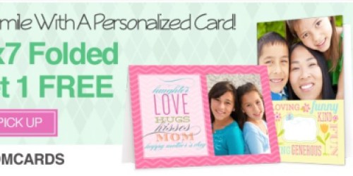 CVS Photo: Buy 1 Get 1 Free 5×7 Photo Cards + FREE Same Day Pickup (Just $0.99 each!)